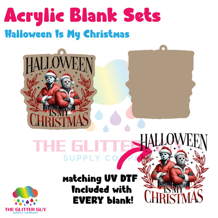 Halloween Is My Christmas acrylic blank and keychain kit AB-095