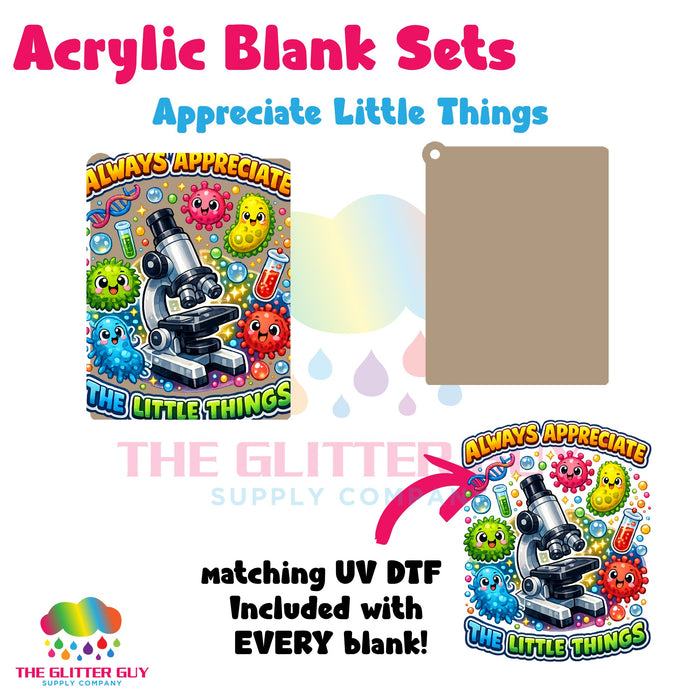 Acrylic Blank & Keychain Kit - Appreciate Little Things 097