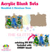 Hanukkah & Christmas Trees acrylic blank and keychain kit AB-097
