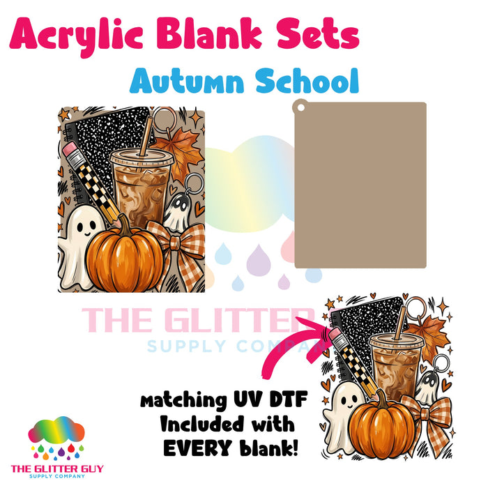 Acrylic Blank & Keychain Kit - Autumn School 098
