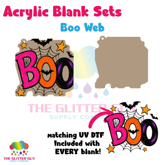 Acrylic Blank & Keychain Kit - Boo Web 104