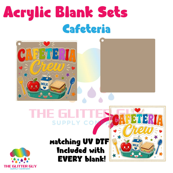 Acrylic Blank & Keychain Kit - Cafeteria 105