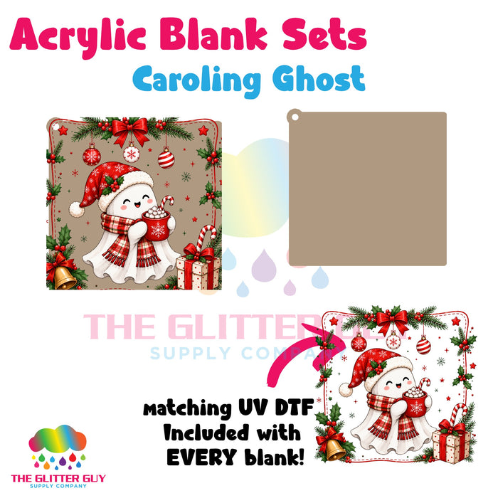 Acrylic Blank & Keychain Kit - Caroling Ghost 106