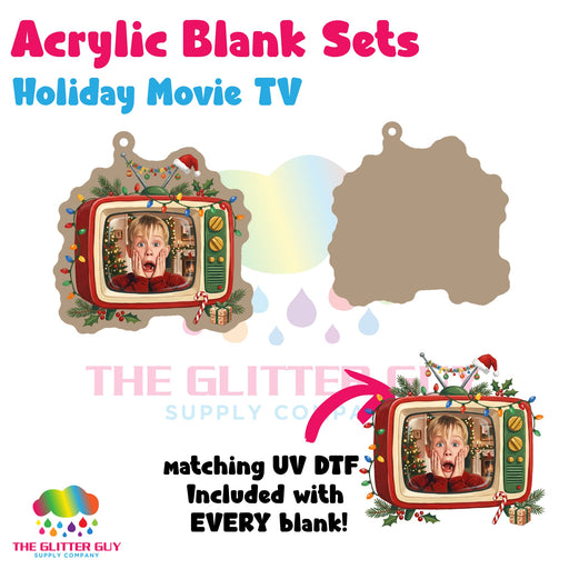 Holiday Movie TV acrylic blank and keychain kit AB-107
