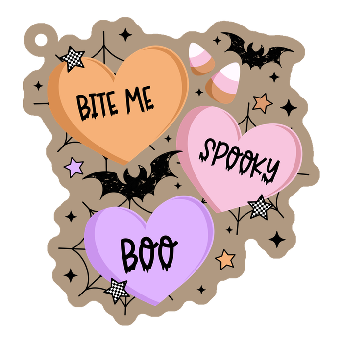 Acrylic Blank & Keychain Kit - Spooky Hearts AB-107