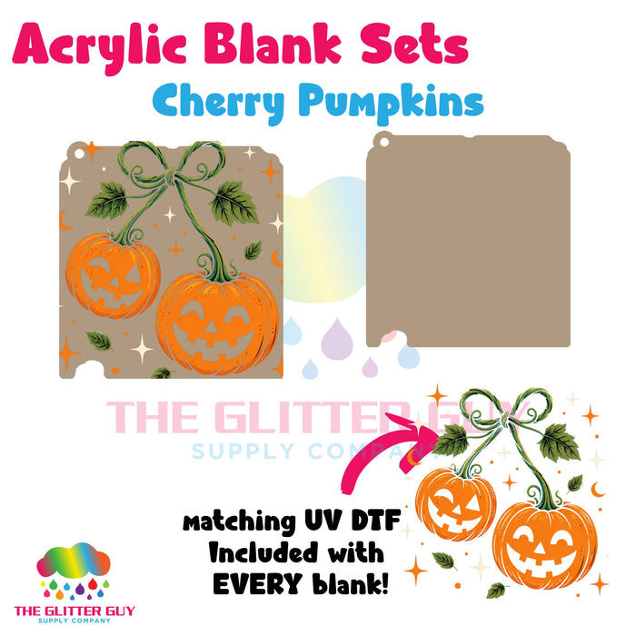 Acrylic Blank & Keychain Kit - Cherry Pumpkins 108