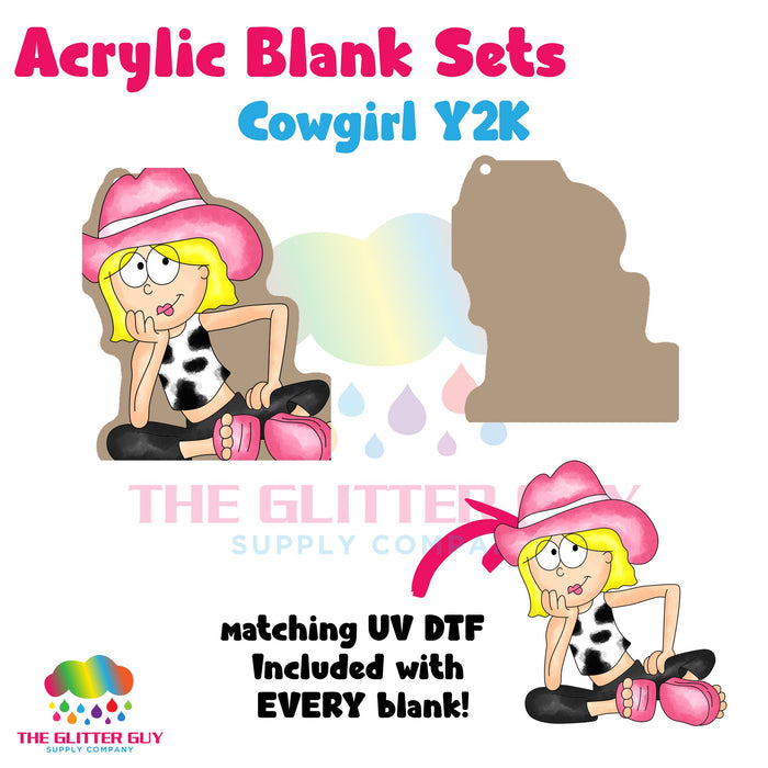 Acrylic Blank & Keychain Kit - Cowgirl Y2K 114