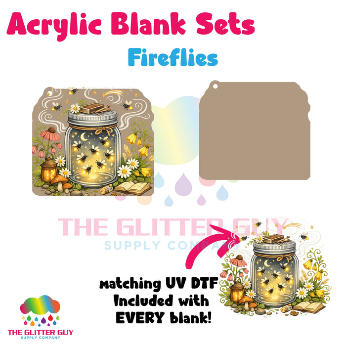 Acrylic Blank & Keychain Kit - Fireflies 122