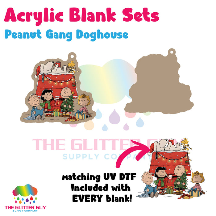 Peanut Gang Doghouse acrylic blank and keychain kit AB-123