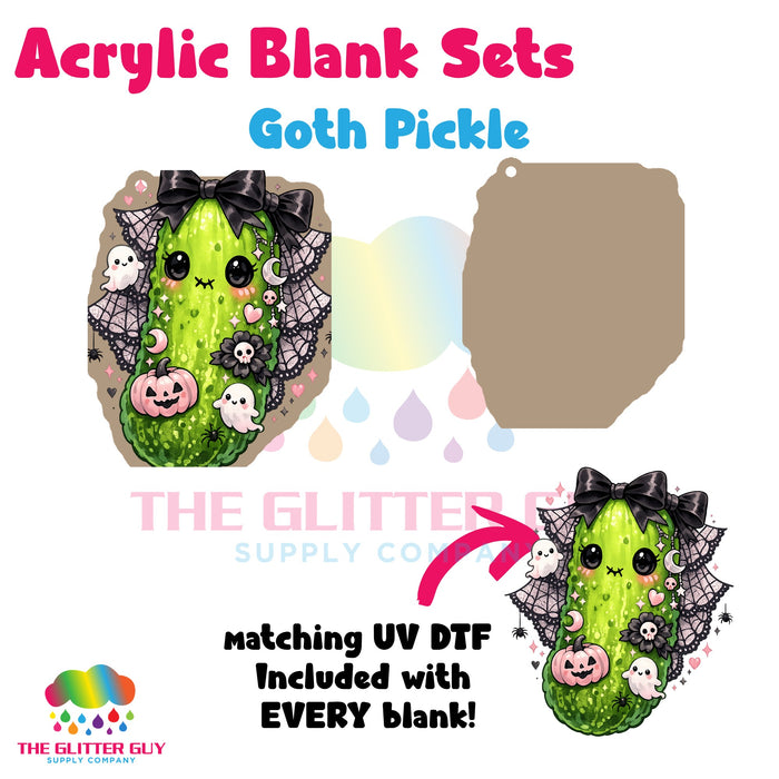 Acrylic Blank & Keychain Kit - Goth Pickle 126