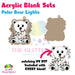 Polar Bear Lights acrylic blank and keychain kit AB-129