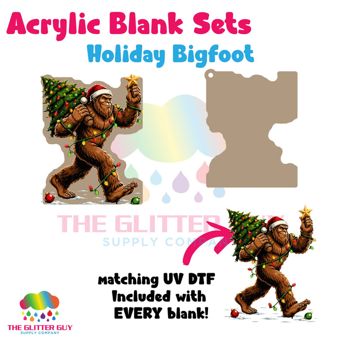 Acrylic Blank & Keychain Kit - Holiday Bigfoot 132