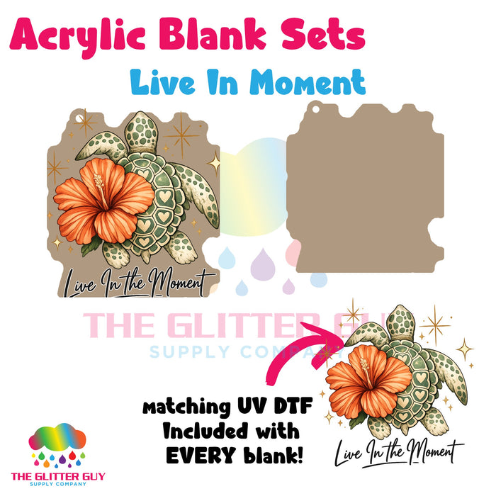 Acrylic Blank & Keychain Kit - Live In Moment 138