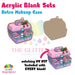 Retro Makeup Case acrylic blank and keychain kit AB-138