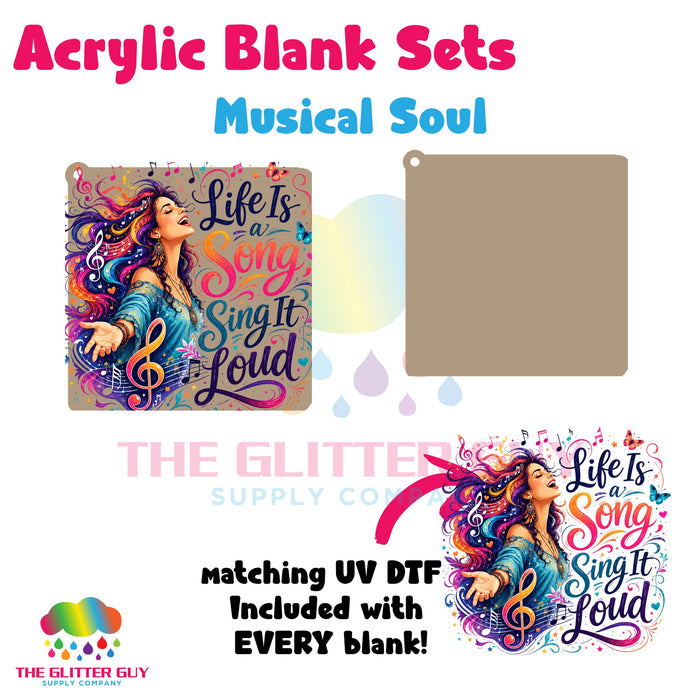 Acrylic Blank & Keychain Kit - Musical Soul 143