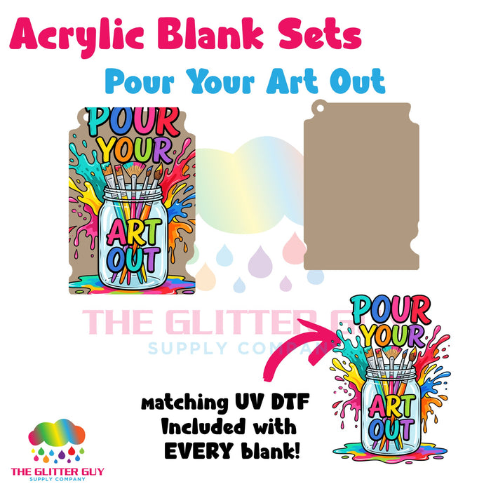 Acrylic Blank & Keychain Kit - Pour Your Art Out 155