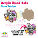 Texas Teacher acrylic blank and keychain kit AB-155