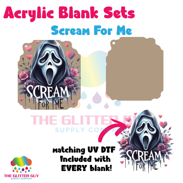 Acrylic Blank & Keychain Kit - Scream For Me 167
