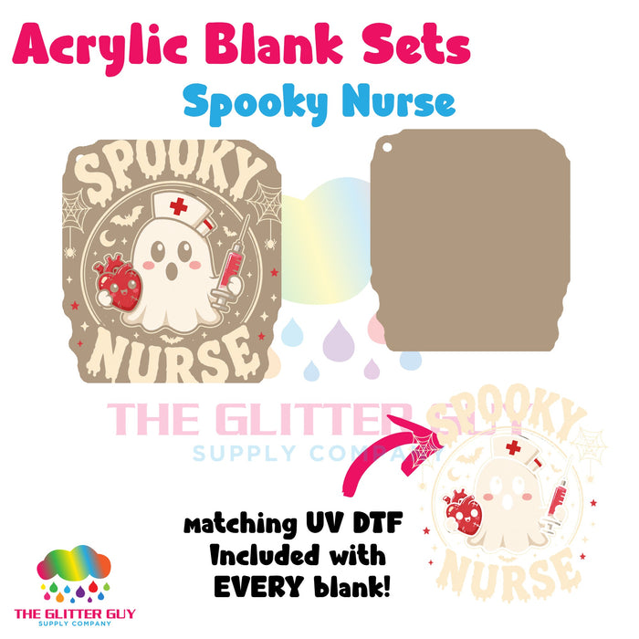 Acrylic Blank & Keychain Kit - Spooky Nurse 175