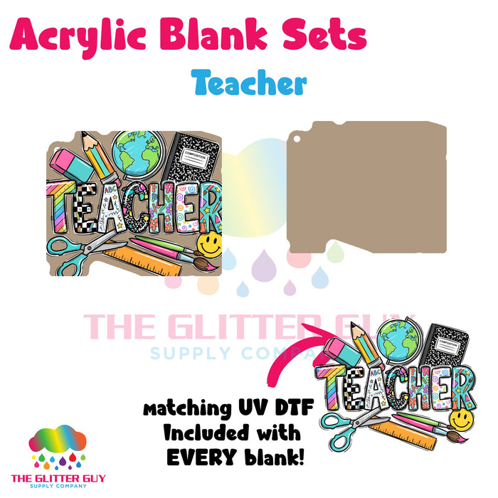 Acrylic Blank & Keychain Kit - Teacher 179