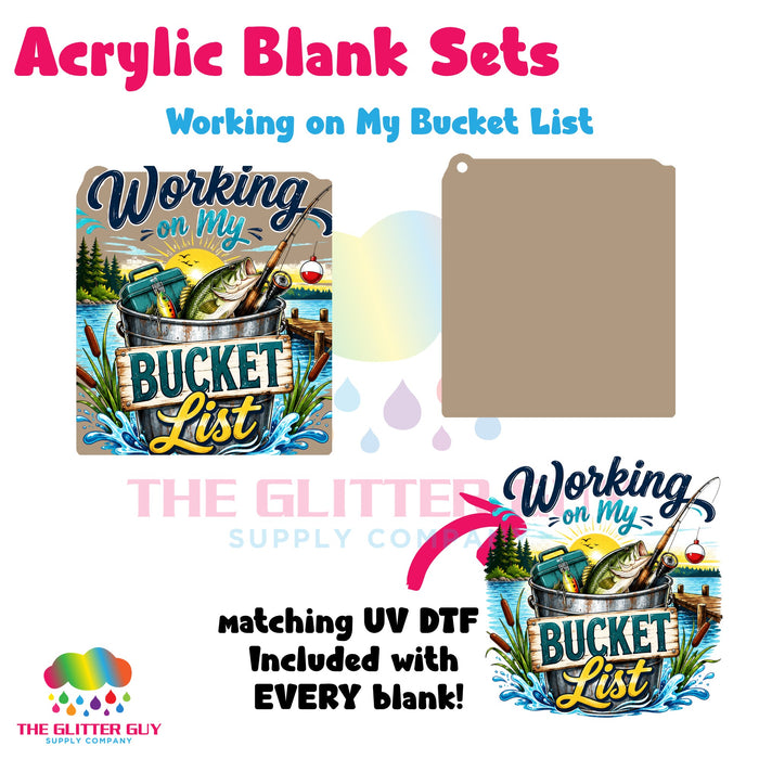 Acrylic Blank & Keychain Kit - Working on My Bucket List 186