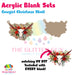 Cowgirl Christmas Skull acrylic blank and keychain kit AB-204