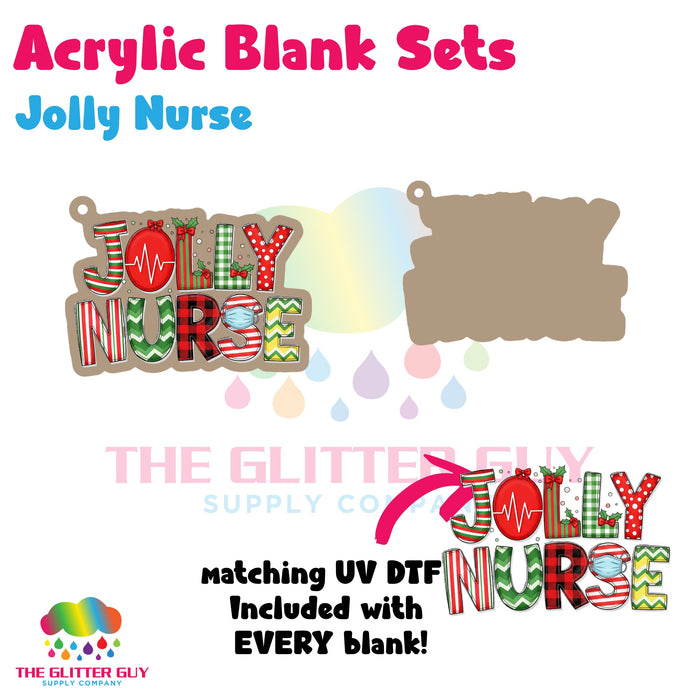 Jolly Nurse acrylic blank and keychain kit AB-208