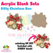 Kitty Christmas Bow acrylic blank and keychain kit AB-209