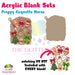 Preppy Coquette Nurse acrylic blank and keychain kit AB-216