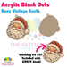 Rosy Vintage Santa acrylic blank and keychain kit AB-220