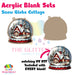 Snow Globe Cottage acrylic blank and keychain kit AB-224