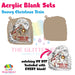 Snowy Christmas Train acrylic blank and keychain kit AB-225