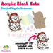 Tangled Lights Snowman acrylic blank and keychain kit AB-229