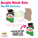 Top Hat Snowman acrylic blank and keychain kit AB-230