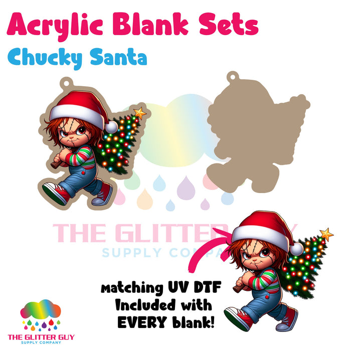 Chucky Santa acrylic blank and keychain kit AB-236
