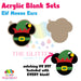 Elf Mouse Ears acrylic blank and keychain kit AB-237