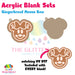 Gingerbread Mouse Bow acrylic blank and keychain kit AB-242