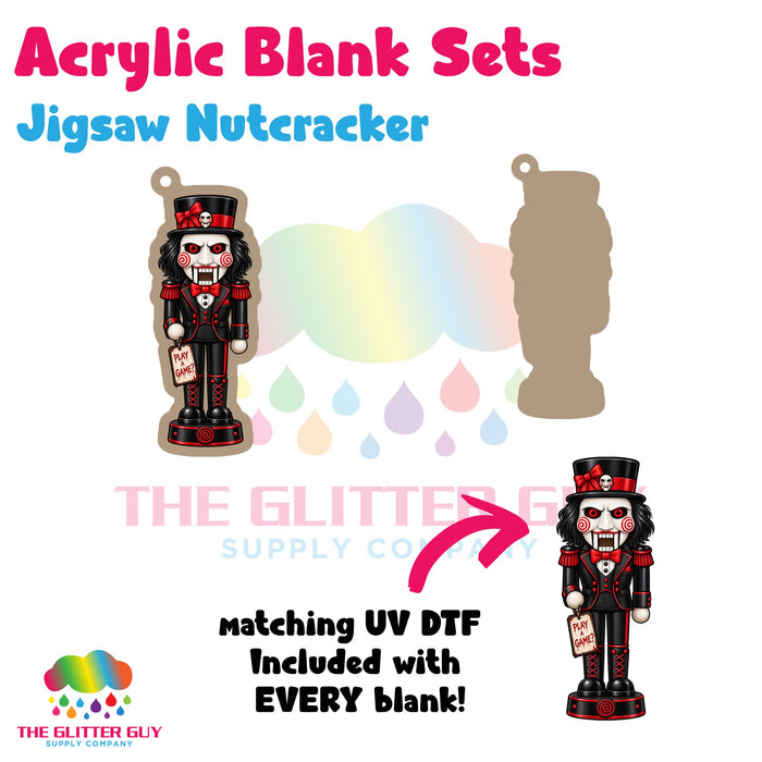 Jigsaw Nutcracker acrylic blank and keychain kit AB-247