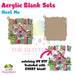 Meet Me acrylic blank and keychain kit AB-248