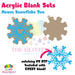 Mouse Snowflake Two acrylic blank and keychain kit AB-251