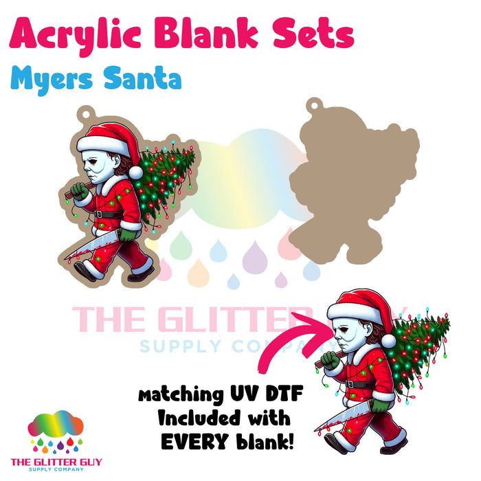 Myers Santa acrylic blank and keychain kit AB-253