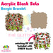 Boogie Bracelet acrylic blank and keychain kit AB-256