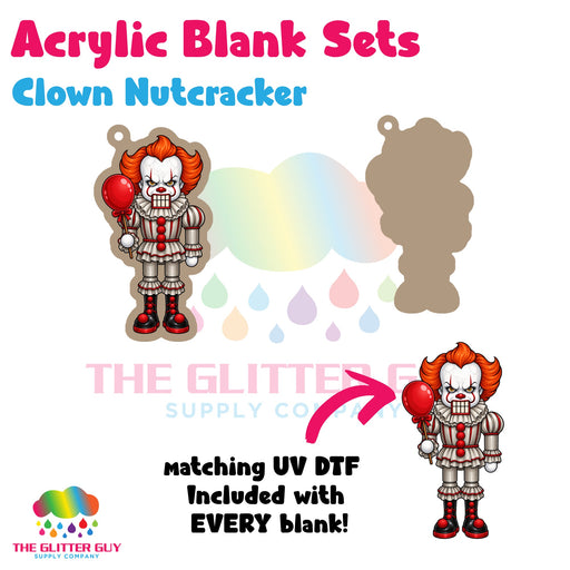Clown Nutcracker acrylic blank and keychain kit AB-257
