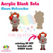 Clown Nutcracker acrylic blank and keychain kit AB-257