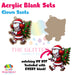 Clown Santa acrylic blank and keychain kit AB-258