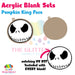 Pumpkin King Face acrylic blank and keychain kit AB-262