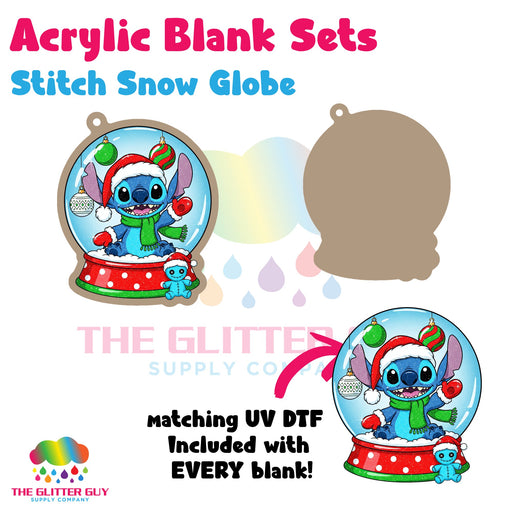Stitch Snow Globe acrylic blank and keychain kit AB-268