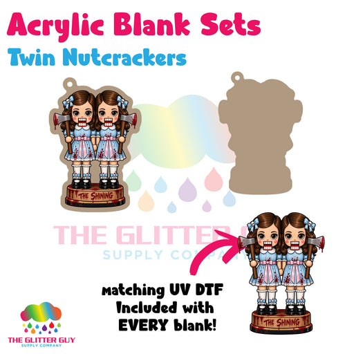 Twin Nutcrackers acrylic blank and keychain kit AB-269