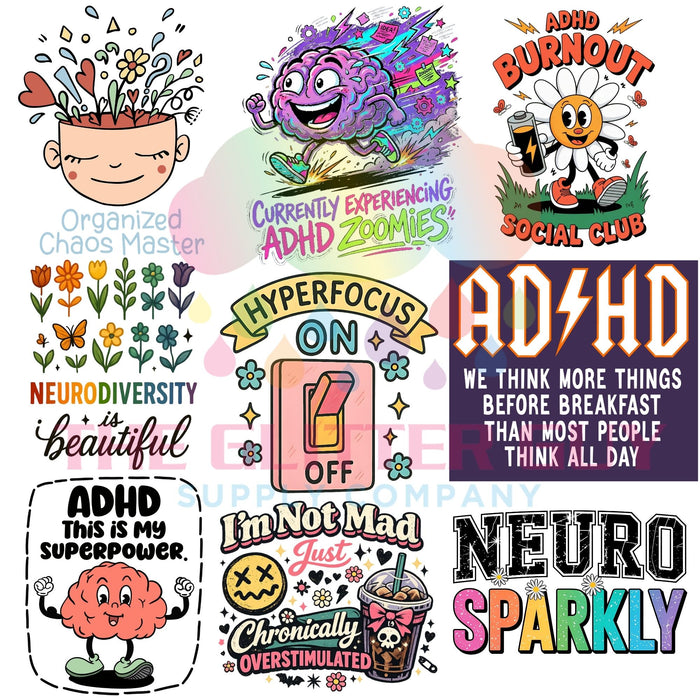 Premade Gang Sheet - ADHD Two