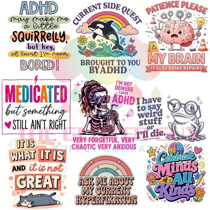 Premade Gang Sheet - ADHD One